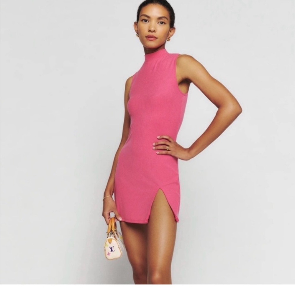 Reformation Skylar Knit Dress – Snapdragon – NWT - Medium